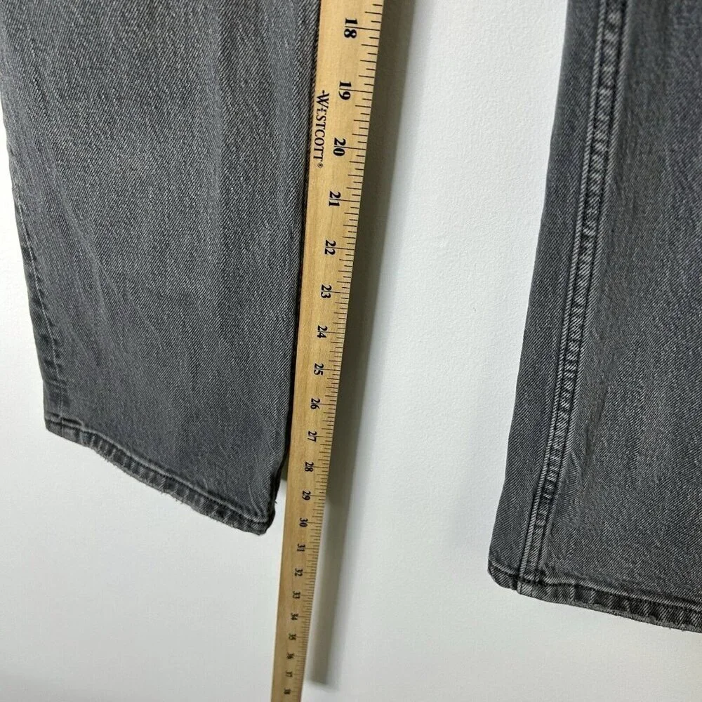 Abercrombie Fitch‎ 90s Straight Ultra High Rise Jeans Womens Size 26 Gray